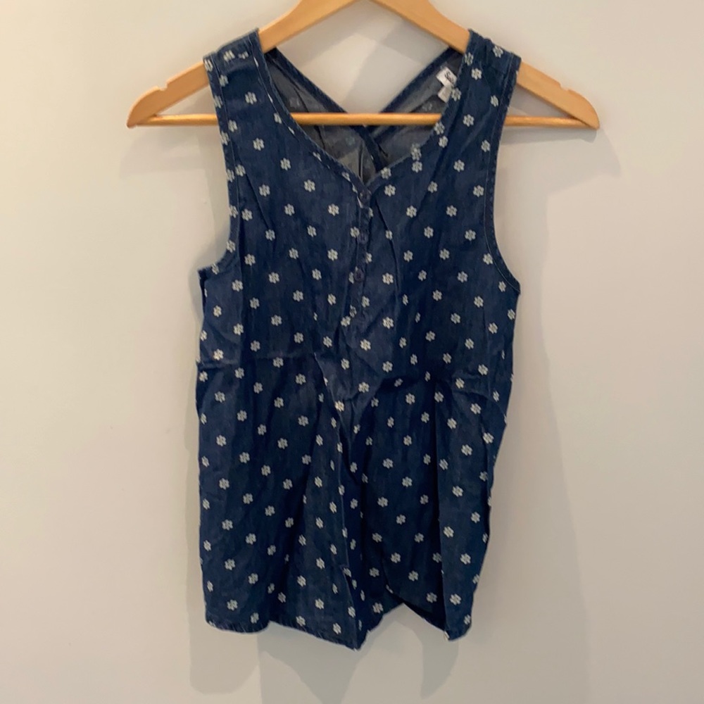 Splendid open back tank top girls size 14